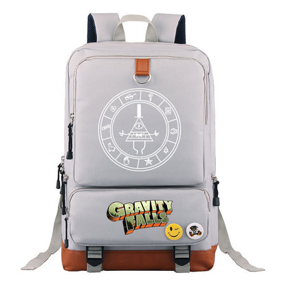 Strange Town Youth Student School Bag Large Capacity Travel Bag Men's And Women's Backpack