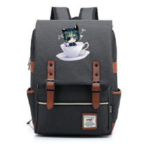 Black Deacon Youth Student School Bag Men's And Women's Leisure Belt Buckle Backpack