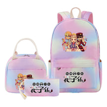 Ground Bound Youth Huazijun Student Girls School Bag Lunch Bag Three Piece Set Backpack Set