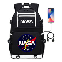 Fashionable Space Printed Usb Student Backpack Backpack Leisure Travel Backpack