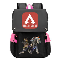 Apex Hero Print Usb Charging Cap Headpiece Student Backpack Leisure Backpack