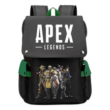 Apex Hero Print Usb Charging Cap Head Style Student School Bag Casual Backpack