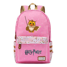 School Of Witchcraft And Wizardry Student Backpack With Floral Canvas Backpack
