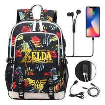 Golden Selda Kingdom Tears Usb Youth Student Backpack Men's And Women's Leisure Sports Backpack