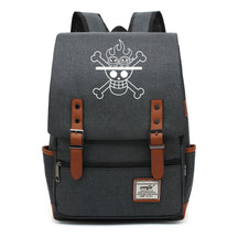 Anime One Piece King Luffy Printed Youth Student School Bag Men's And Women's Casual Belt Buckle Classic Backpack
