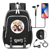 Comic Cartoon Fashion Youth Student Backpack Usb Men's And Women's Casual Backpack