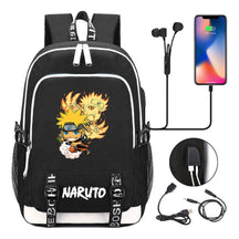 Naruto Student Backpack Usb Men's And Women's Casual Backpack