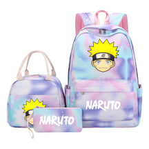 Naruto Girls School Bag Lunch Bag Three Piece Set Backpack Set