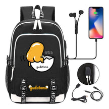 Comic Egg Yolk Lazy Egg Teenage Student Backpack Usb Boys And Girls Casual Backpack