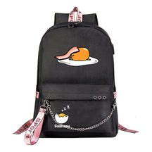 Lazy Egg Usb Youth Student Backpack For Boys And Girls Leisure Travel Backpack