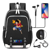 Pirate King Lufei Youth Student School Bag Usb Men's And Women's Leisure Backpack