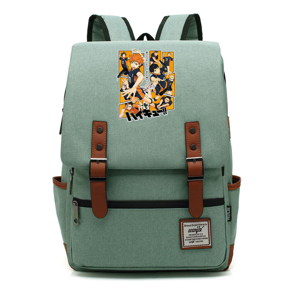 Volleyball Youth Printed Youth School Bag Casual Belt Buckle Classic Backpack