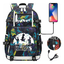 Volleyball Youth Usb Large Capacity Youth Student School Bag Men's And Women's Leisure Travel Backpack