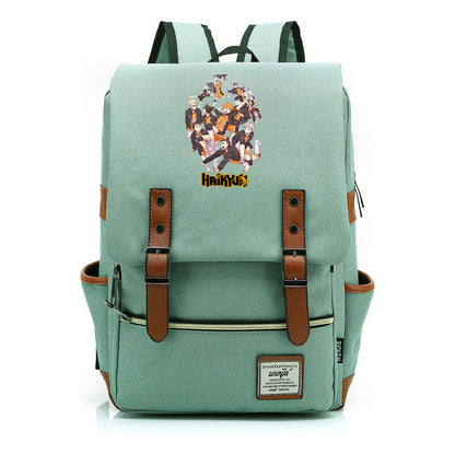 Volleyball Youth Printed Student School Bag Casual Belt Buckle Classic Backpack