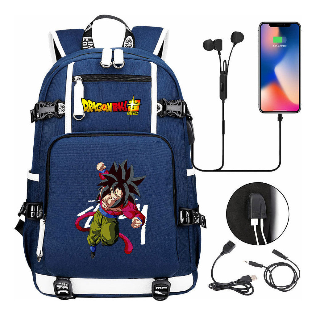 Fashionable Sun Wukong Usb Large Capacity Student Backpack For Leisure Travel Backpack