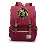 School Of Witchcraft And Wizardry Printed Youth School Bag Casual Belt Buckle Classic Backpack