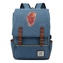 School Of Witchcraft And Wizardry Youth Student Backpack Usb Leisure Belt Buckle Backpack
