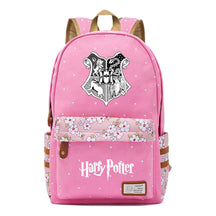 School Of Witchcraft And Wizardry Youth Student Backpack, Floral Canvas, Female Backpack