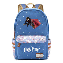 School Of Magic School Teen School Bag Floral Canvas Girl Backpack