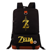 Golden The Legend Of Zelda Printed Schoolbags For Young Students, Large-capacity Travel Bags, Backpacks For Men And Women.