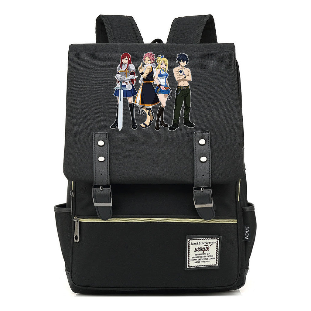 Printed Schoolbags Young Students And Classic Backpacks With Belt Buckles Men And Women.