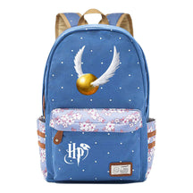 School Of Witchcraft And Wizardry Student Backpack, Floral Canvas, Female Backpack