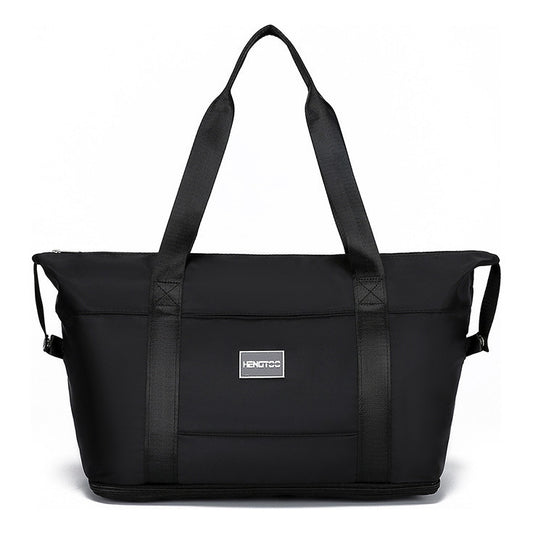 Contrast Color Luggage Bag, Travel Bag, Large Capacity Wet Dry Separation Sports And Fitness Bag, Shoulder Bag