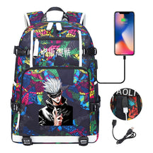 Printed Usb Youth Student Backpack Leisure Large Capacity Travel Backpack