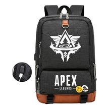 Apex Hero Print Usb Student Backpack Leisure Travel Backpack