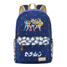 Anime Beauty Girl Warrior Student School Bag Fragmented Flower Boy's And Girl's Leisure Backpack