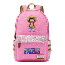Anime Pirate Wang Lufei Printed Student School Bag Fragmented Flower Leisure Backpack