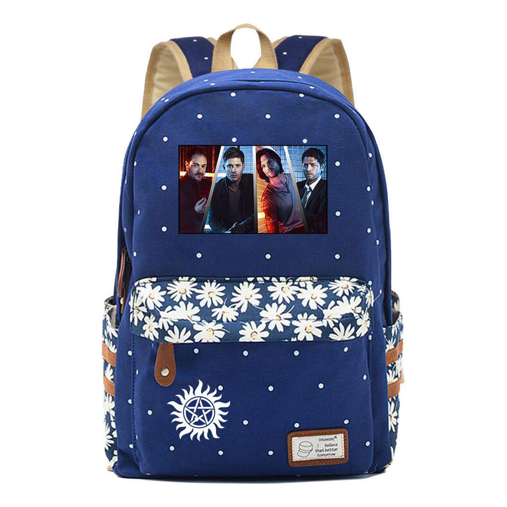 Evil Power Printed Student School Bag Fashion Casual Backpack