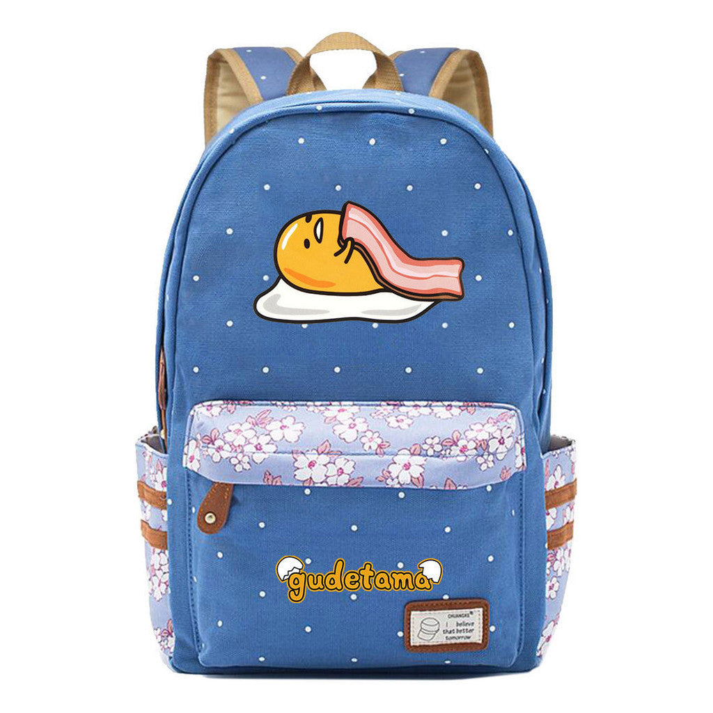 Cartoon Day Marvel Egg Yolk Student School Bag Leisure Backpack
