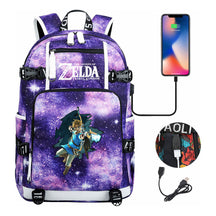 Legend Of Zelda Printed Youth Student Backpack For Men And Women With Large Capacity Leisure Travel Backpack