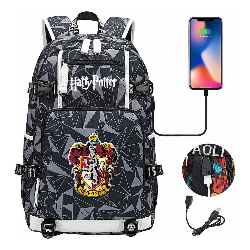 Magic School Usb Youth Student Backpack For Men And Women Leisure Travel Backpack