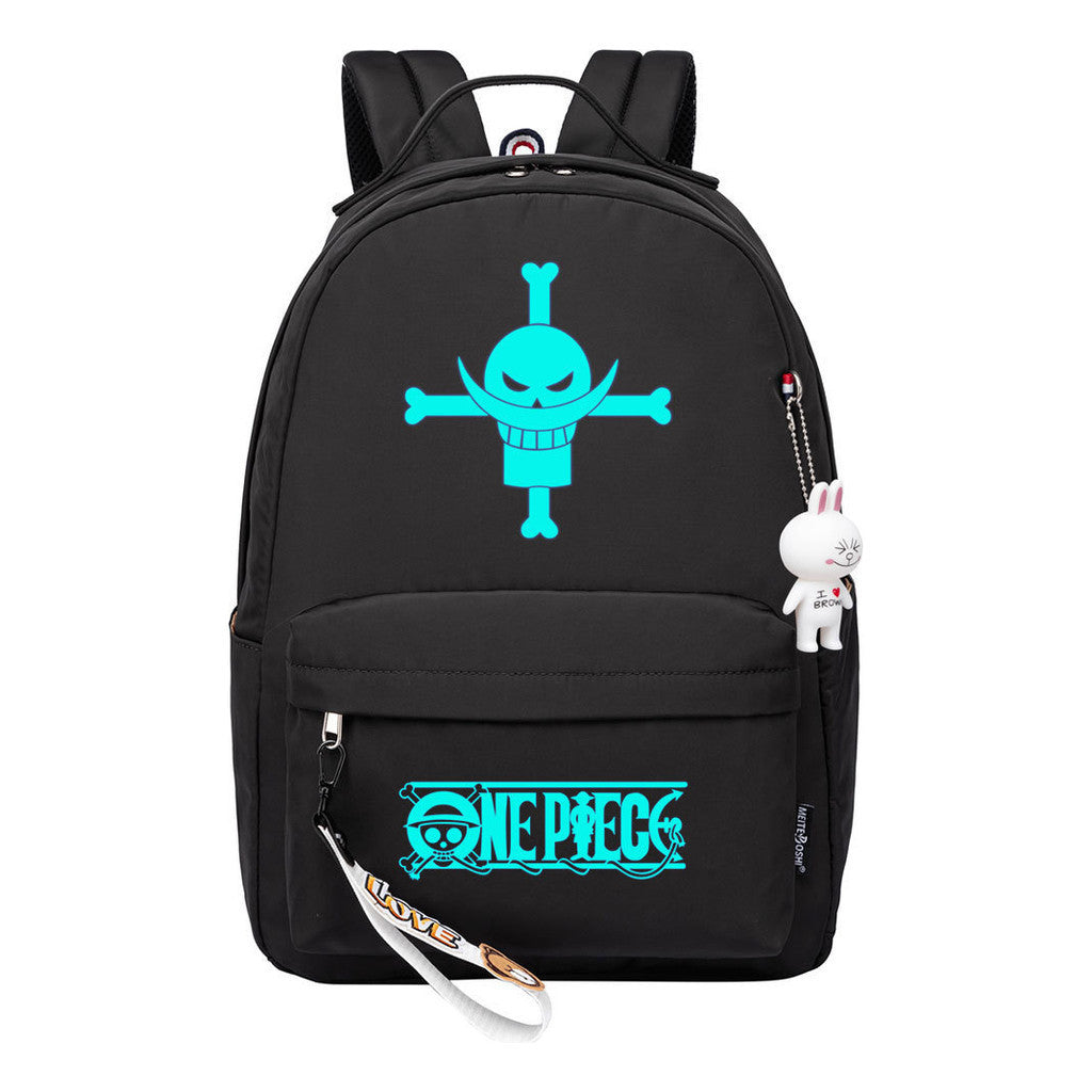 Cartoon Pirate Wang Lufei Youth Student School Bag Leisure Bag Girl Backpack