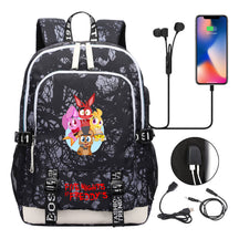 Toy Bear Game Peripheral Print Usb Youth Student Backpack For Men And Women Leisure Backpack