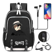 Comic Cartoon Fashion Youth Student Backpack Usb Men's And Women's Casual Backpack