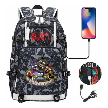 Toy Bear Game Peripheral Usb Youth Student School Bag Leisure Large Capacity Travel Backpack