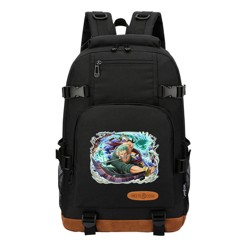 Pop Anime Pirate Wang Lufei, Teenage Student Backpack, Men's And Women's Backpack