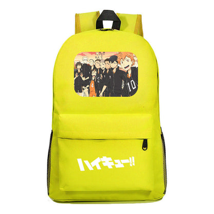 Fashion Volleyball Youth Flying Heart Printed Youth Student School Bag Men's And Women's Leisure Backpack