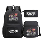 Strange Story Starry Sky Printed Youth Student Backpack 3-piece Set For Men And Women, Backpack Set