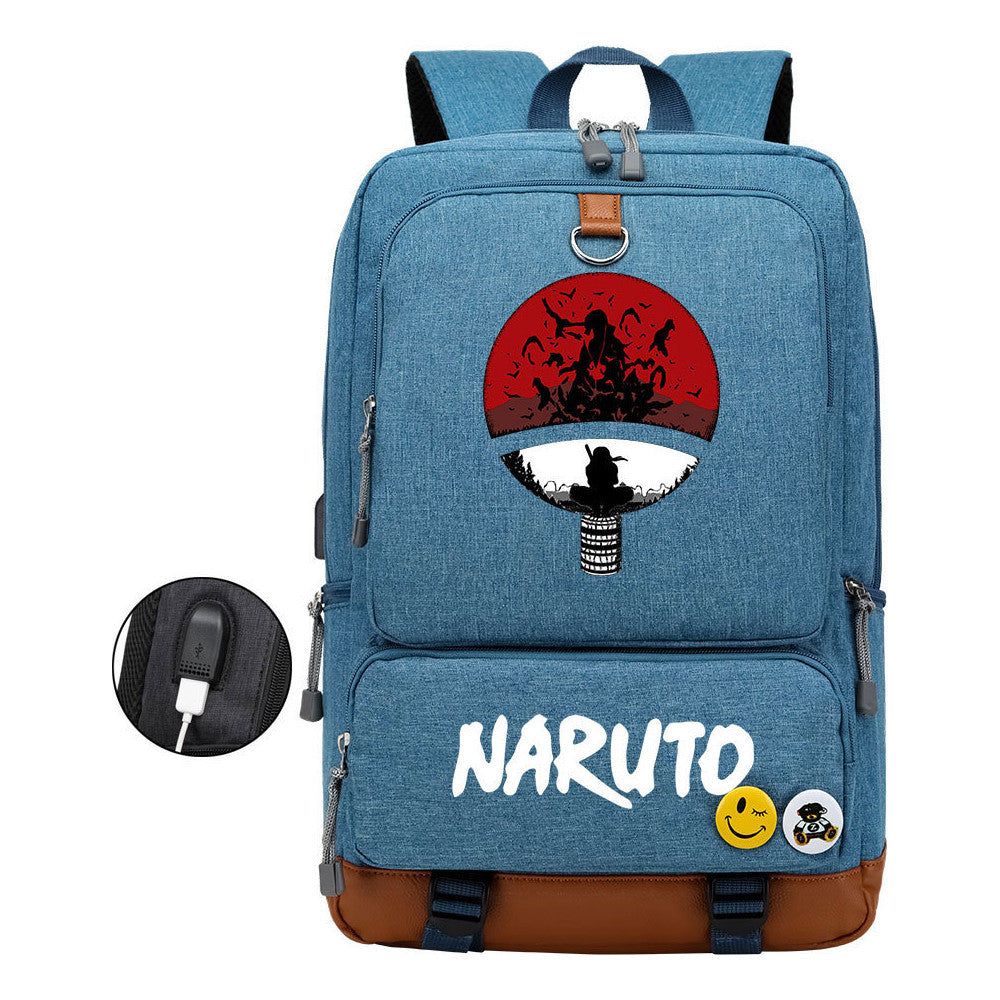 Printed Usb Youth Student Backpack For Men And Women's Leisure Travel Backpack