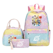 Naruto Student Girl Backpack Lunch Bag Three Piece Set Backpack Set