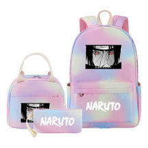 Naruto Student Girl Backpack Lunch Bag Three Piece Set Backpack Set
