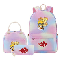 Naruto Girls School Bag Lunch Bag Three Piece Set Backpack Set
