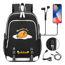 Comic Egg Yolk Lazy Egg Teenage Student Backpack Usb Boys And Girls Casual Backpack