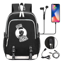 Strange Story Printed Usb Youth Student Backpack For Leisure Travel Backpack
