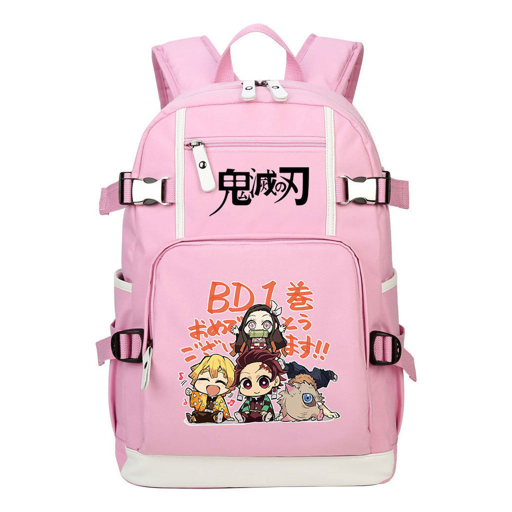 Anime Youth Student School Bag Men's And Women's Backpack Leisure Travel Backpack