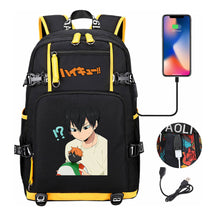 Volleyball Youth Usb Large Capacity Youth Student School Bag Men's And Women's Leisure Travel Backpack